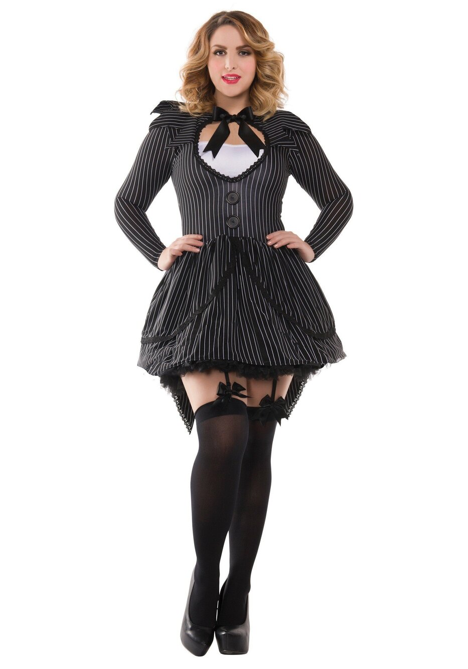 2604 Plus Size Bad Dreams Babe Sexy Costume, Black, 1X